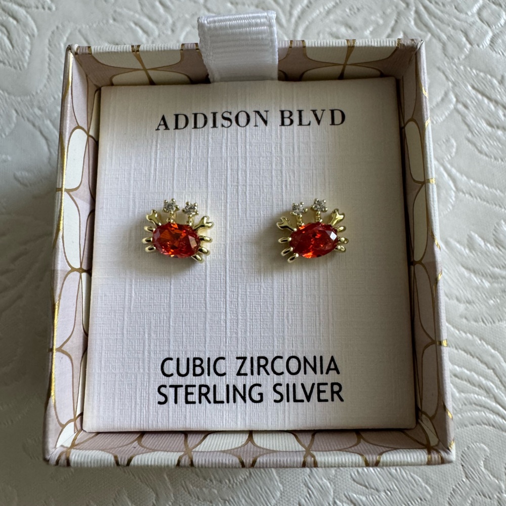Addison Blvd Crab Earrings